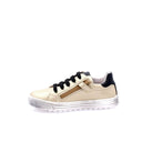 Girls' Lace-Up Leather Sneakers - Beige