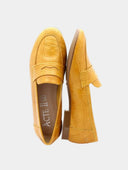 Leren mocassins - Geel