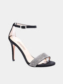 Sandalen met hak en enkelbandje - Zwart
