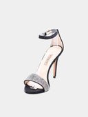 Sandalen met hak en enkelbandje - Zwart