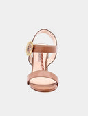 Heeled Sandals - Cognac