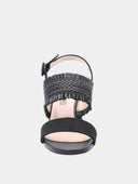 Mid-heel sandals - Black