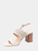 Mid-heel sandals - Beige