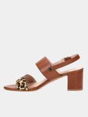 Mid-heel sandals - Brown