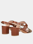 Mid-heel sandals - Brown