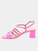 Mid-heel sandals - Fuchsia