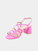 Mid-heel sandals - Fuchsia