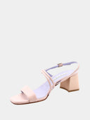 Mid-heel sandals - Cream