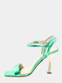 Sandalen met hak - Groen