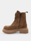 Suede ankle boots - Brown