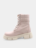 Leather Ankle Boots - Nude