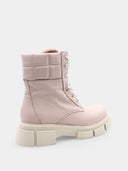 Leather Ankle Boots - Nude
