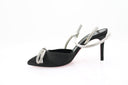 Satin heeled court shoes - Black