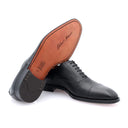 Smooth Leather Richelieu Shoes - Black