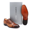 Richelieu Smooth Leather Men's Shoes - Cognac