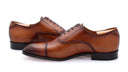 Richelieu Smooth Leather Men's Shoes - Cognac