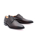 Men's Richelieu leather shoes with Saffiano print