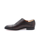 Richelieu Men's Leather Brogue Shoes - Dark Brown