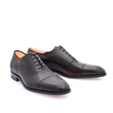Richelieu Men's Leather Brogue Shoes - Dark Brown