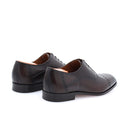 Richelieu Men's Leather Brogue Shoes - Dark Brown
