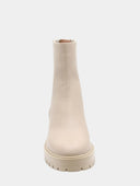 AQUAZZURA - Saint Honore Combat Bootie - Beige 