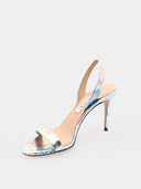So Nude 85 Sandal - Multichrome Pink/Blue/Green
