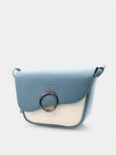 Sac à main style rétro - Bleu & Blanc