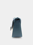 Handtas in retrostijl - blauw en wit