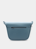 Handtas in retrostijl - blauw en wit