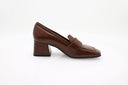 Mocassin met hak - Bruin