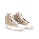 High-top leather sneakers - Beige