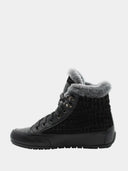 Baskets montantes en cuir - Noir