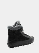 Baskets montantes en cuir - Noir