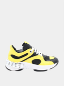 Dynamic Leather Sneakers - Yellow & Black