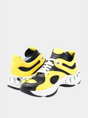 Dynamic Leather Sneakers - Yellow & Black