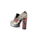 Platform Shoes - Snake Print