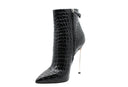 Bottines à talon en cuir - Noir