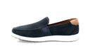 Men's Nubuck Leather Loafers - Navy
