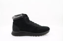 Baskets montantes en cuir nubuck - Noir