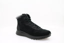 Baskets montantes en cuir nubuck - Noir