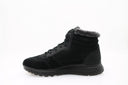 Nubuck leather high-top trainers - Black