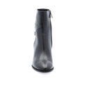 Leather ankle boots with a 6cm heel - Black