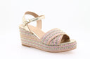 Sandalen met plateauzool - Beige/Roze