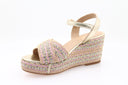 Platform Sandals - Beige/Pink