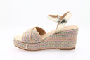 Platform Sandals - Beige/Pink