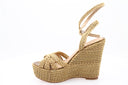 Sandalen met plateauzool - Goud/Brons