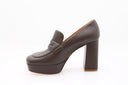 Rouen 70 Penny Loafer Kalfsleder Handschoen - Umber