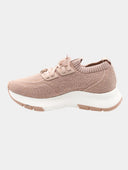 Sneaker gebreide bouclé - Perzik