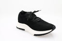 Sneaker gebreid bouclé - Zwart