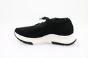 Sneaker gebreid bouclé - Zwart
